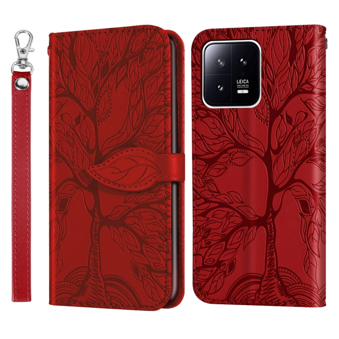 Estuche para teléfono de cuero con estampado de árbol de vida, For Samsung Galaxy A24 5G, For Samsung Galaxy A54 5G, For Samsung Galaxy A34 5G, For Xiaomi Redmi A1, For Xiaomi 13, For Xiaomi 13 Pro, For Xiaomi 12T