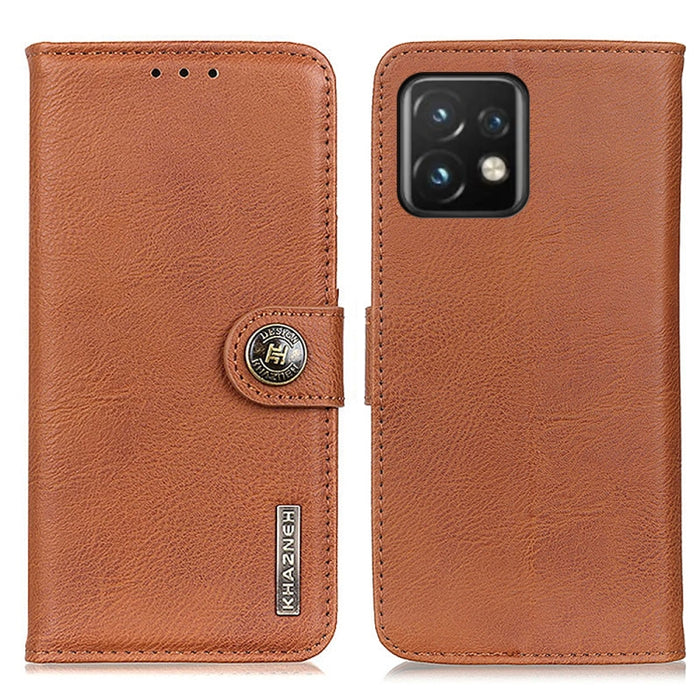 KHAZNEH Funda de cuero con tapa de textura de piel de vaca para teléfono, For Motorola Moto Edge 40 Pro 5G / X40 / X40 Pro, For Xiaomi 13, For Xiaomi 13 Pro