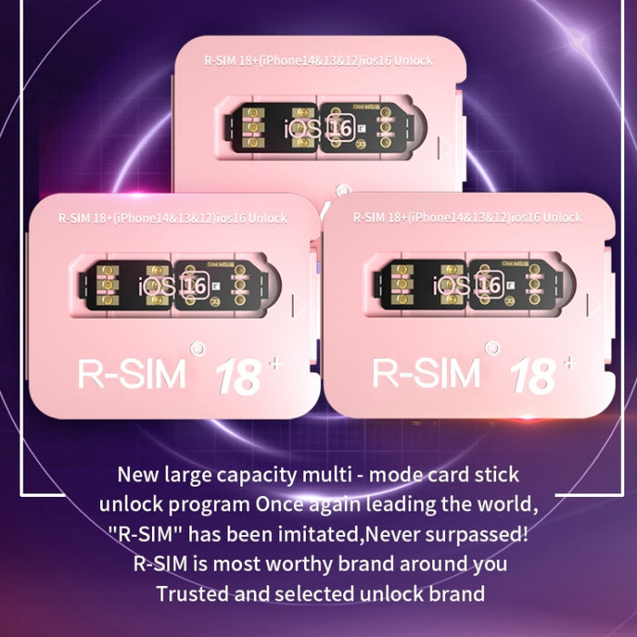 R-SIM 18+ se convierte bloqueado en una tarjeta de desbloqueo universal 5G del sistema iOS16 desbloqueado