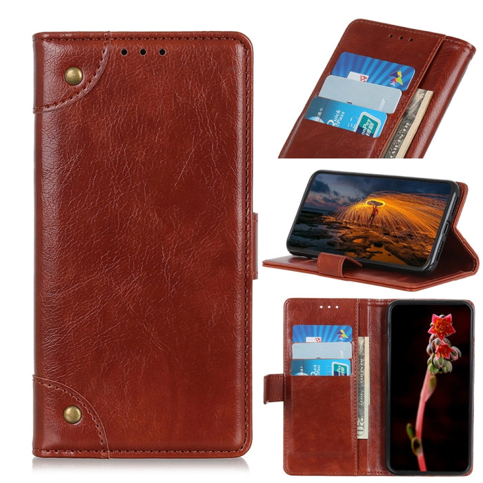 Estuche para teléfono de cuero con textura de napa con hebilla de cobre, For Motorola Moto Edge 40 Pro 5G / X40 / X40 Pro, For Xiaomi 13, For Xiaomi 13 Pro