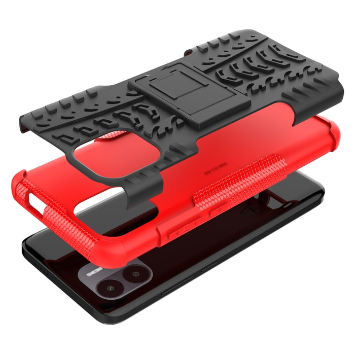 Funda para teléfono con textura de neumático TPU + PC con soporte, For Xiaomi Redmi A1 4G, For Samsung Galaxy S23 5G, For Xiaomi Poco M4 / M5, For Xiaomi Poco M5