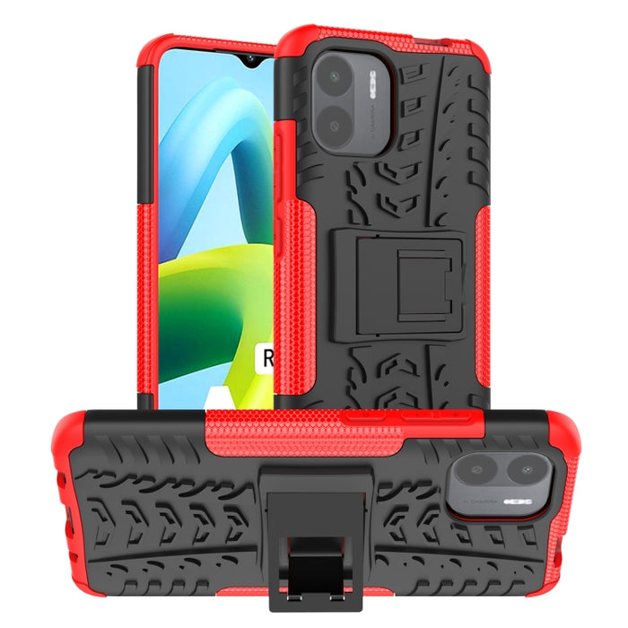 Funda para teléfono con textura de neumático TPU + PC con soporte, For Xiaomi Redmi A1 4G, For Samsung Galaxy S23 5G, For Xiaomi Poco M4 / M5, For Xiaomi Poco M5