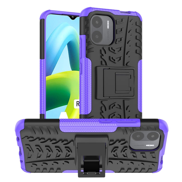 Funda para teléfono con textura de neumático TPU + PC con soporte, For Xiaomi Redmi A1 4G, For Samsung Galaxy S23 5G, For Xiaomi Poco M4 / M5, For Xiaomi Poco M5