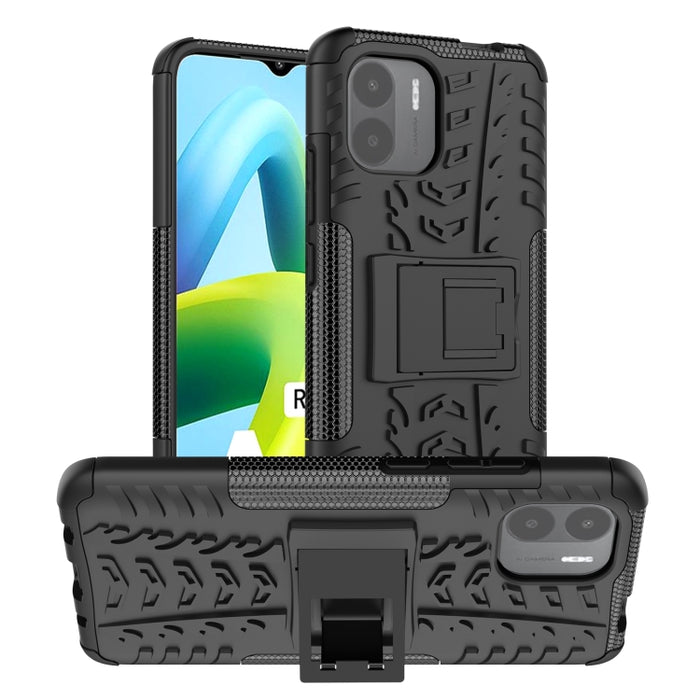 Funda para teléfono con textura de neumático TPU + PC con soporte, For Xiaomi Redmi A1 4G, For Samsung Galaxy S23 5G, For Xiaomi Poco M4 / M5, For Xiaomi Poco M5
