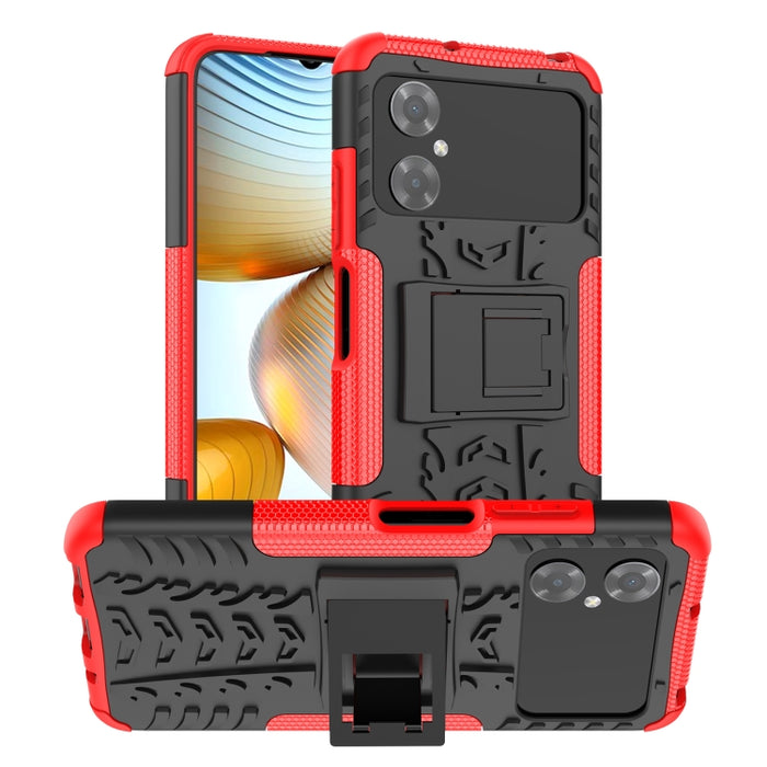 Funda para teléfono con textura de neumático TPU + PC con soporte, For Xiaomi Redmi A1 4G, For Samsung Galaxy S23 5G, For Xiaomi Poco M4 / M5, For Xiaomi Poco M5