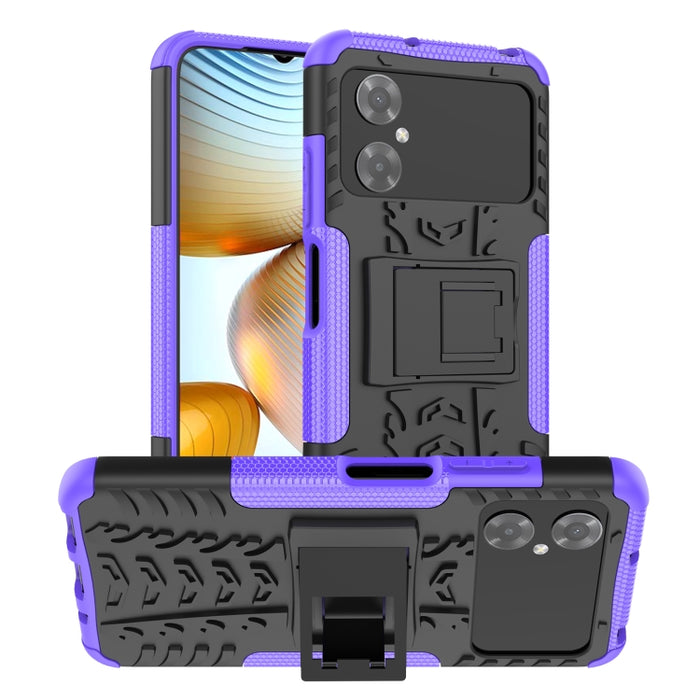 Funda para teléfono con textura de neumático TPU + PC con soporte, For Xiaomi Redmi A1 4G, For Samsung Galaxy S23 5G, For Xiaomi Poco M4 / M5, For Xiaomi Poco M5