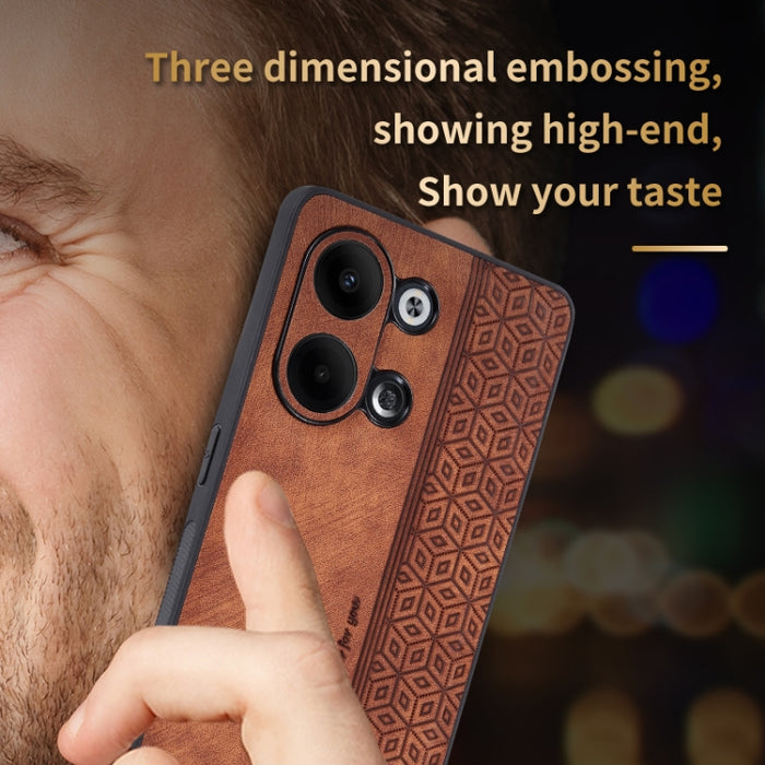 Estuche para teléfono con sensación de piel en relieve AZNS 3D, For OPPO Reno9 / Reno9 Pro, For Honor 80 SE, For Xiaomi 13 Pro