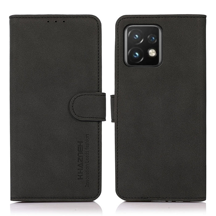 KHAZNEH Estuche para teléfono de cuero con textura mate, For Motorola Moto X40 Pro, For Xiaomi 13 Pro, For Xiaomi 13