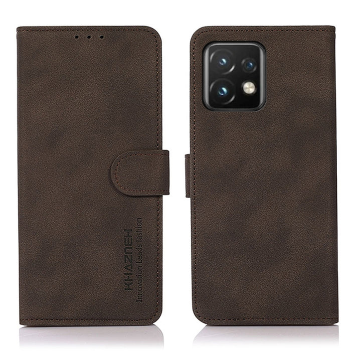 KHAZNEH Estuche para teléfono de cuero con textura mate, For Motorola Moto X40 Pro, For Xiaomi 13 Pro, For Xiaomi 13