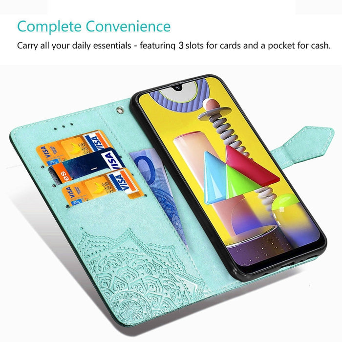 Patrón de mandala en relieve PC + TPU Funda de cuero con tapa horizontal con soporte y ranuras para tarjetas, For Kyocera Digno BX, For OPPO Realme C3, For Vivo Z6, For Xiaomi Redmi Note 9S, For Huawei Y6s (2019), For Huawei P40                        ...