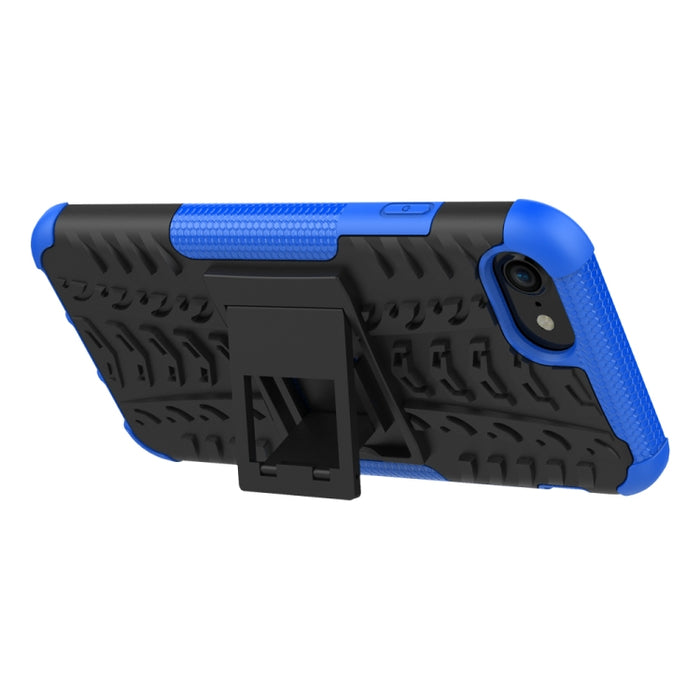 Estuche protector de TPU + PC a prueba de golpes con textura de neumático con soporte