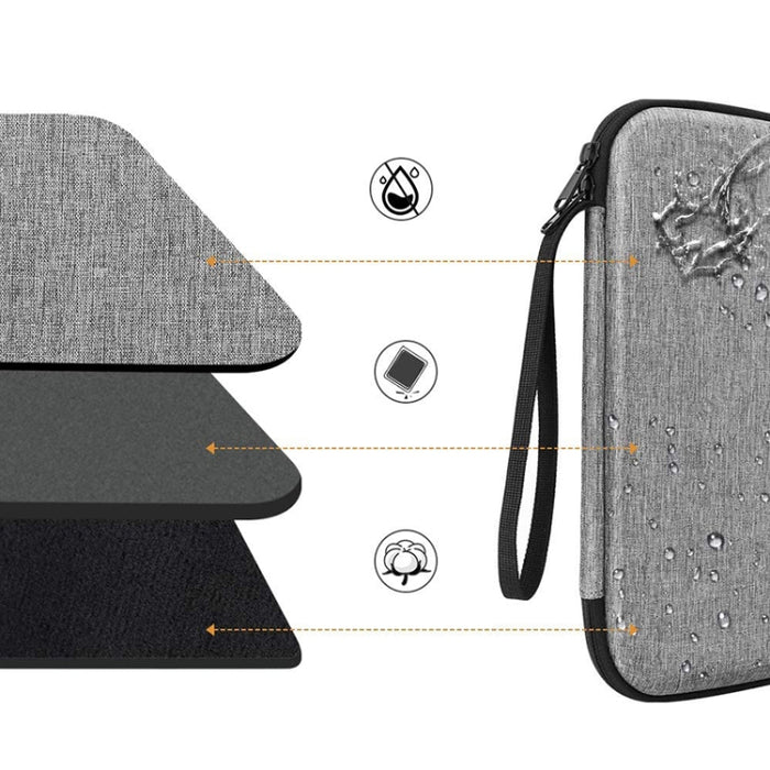 Bolsa de almacenamiento de estuche rígido de EVA de doble capa multifuncional, For 9.7-11 inch Tablet, For 12.9 inch Tablet