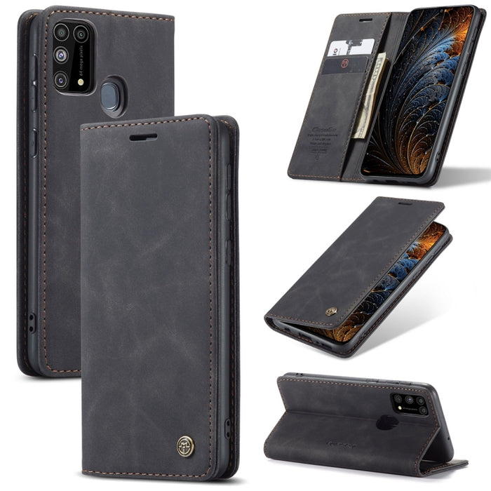 CaseMe-013 Estuche de cuero con tapa horizontal multifuncional con ranura para tarjeta y soporte y billetera, For Galaxy M31, For Xiaomi Redmi K30 Pro, For Galaxy M30S / M21