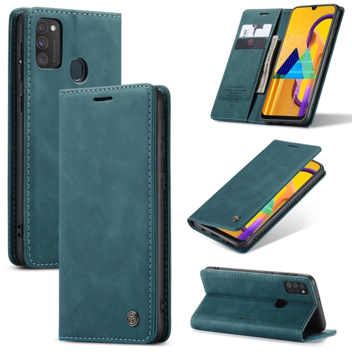 CaseMe-013 Estuche de cuero con tapa horizontal multifuncional con ranura para tarjeta y soporte y billetera, For Galaxy M31, For Xiaomi Redmi K30 Pro, For Galaxy M30S / M21
