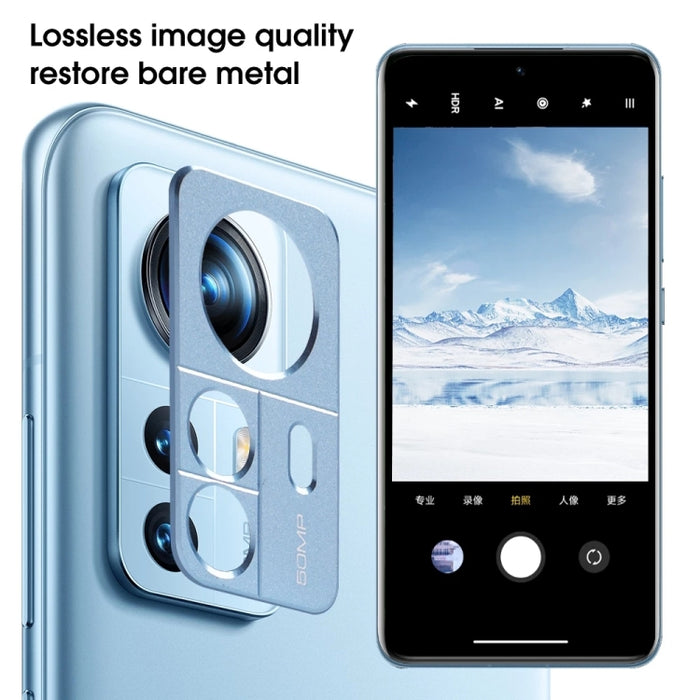 Tapa de lente de aluminio alto de metal, For Xiaomi 12, For Xiaomi 12X, For Xiaomi 12 Pro, For Samsung Galaxy S23 5G, For Samsung Galaxy S23+ 5G, For Samsung Galaxy S23 Ultra 5G