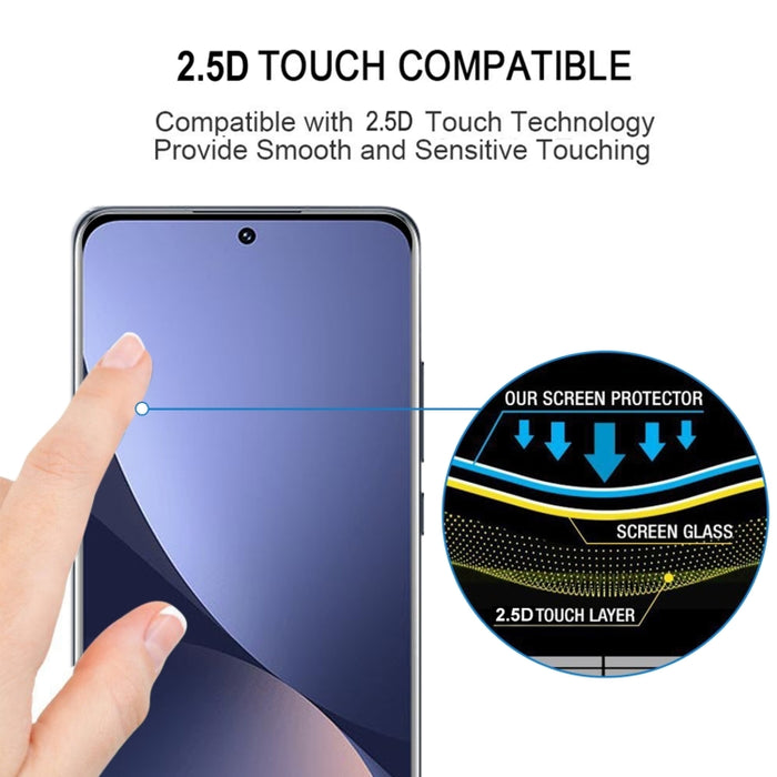 Película completa de vidrio templado con pegamento de borde 3D de 2 piezas con juego de película de lente de 2 piezas, For Xiaomi 12 (Set), For Xiaomi 12 Pro (Set), For Xiaomi 12X (Set), For Xiaomi 12S Ultra (Set)