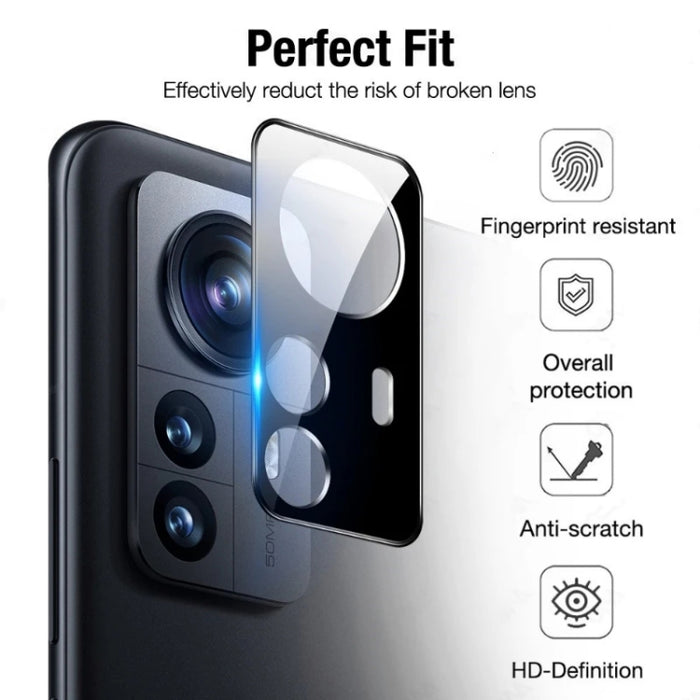 Película completa de vidrio templado con pegamento de borde 3D de 2 piezas con juego de película de lente de 2 piezas, For Xiaomi 12 (Set), For Xiaomi 12 Pro (Set), For Xiaomi 12X (Set), For Xiaomi 12S Ultra (Set)