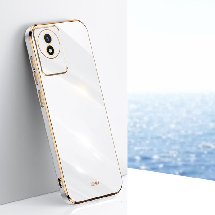 XINLI Straight 6D Plating Gold Edge TPU Funda para teléfono, For vivo iQOO 11 5G, For Realme 10 Pro 5G, For Realme 10 Pro+, For vivo Y02 4G, For Xiaomi Redmi K60, For Xiaomi Redmi K60E