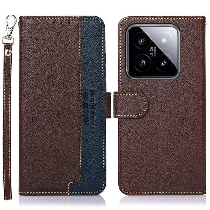 KHAZNEH Funda para teléfono RFID de cuero con textura Litchi, For Xiaomi Poco F6 / Redmi Turbo 3, For Xiaomi Poco F6 Pro, For Xiaomi Redmi K70 5G / K70 Pro 5G, For Xiaomi Redmi A3, For Xiaomi Redmi Note 13 Pro 4G / POCO M6 Pro 4G                       ...