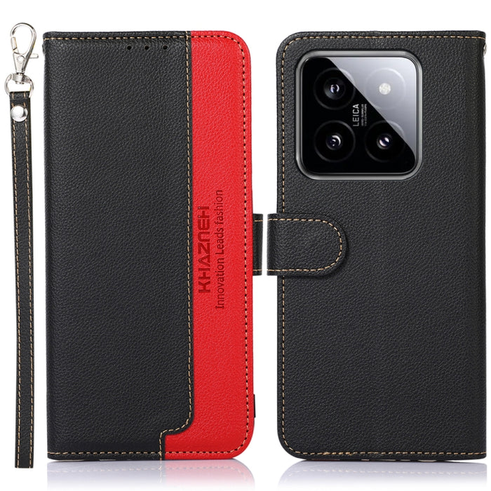 KHAZNEH Funda para teléfono RFID de cuero con textura Litchi, For Xiaomi Poco F6 / Redmi Turbo 3, For Xiaomi Poco F6 Pro, For Xiaomi Redmi K70 5G / K70 Pro 5G, For Xiaomi Redmi A3, For Xiaomi Redmi Note 13 Pro 4G / POCO M6 Pro 4G                       ...