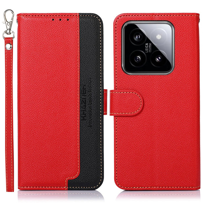 KHAZNEH Funda para teléfono RFID de cuero con textura Litchi, For Xiaomi Poco F6 / Redmi Turbo 3, For Xiaomi Poco F6 Pro, For Xiaomi Redmi K70 5G / K70 Pro 5G, For Xiaomi Redmi A3, For Xiaomi Redmi Note 13 Pro 4G / POCO M6 Pro 4G                       ...