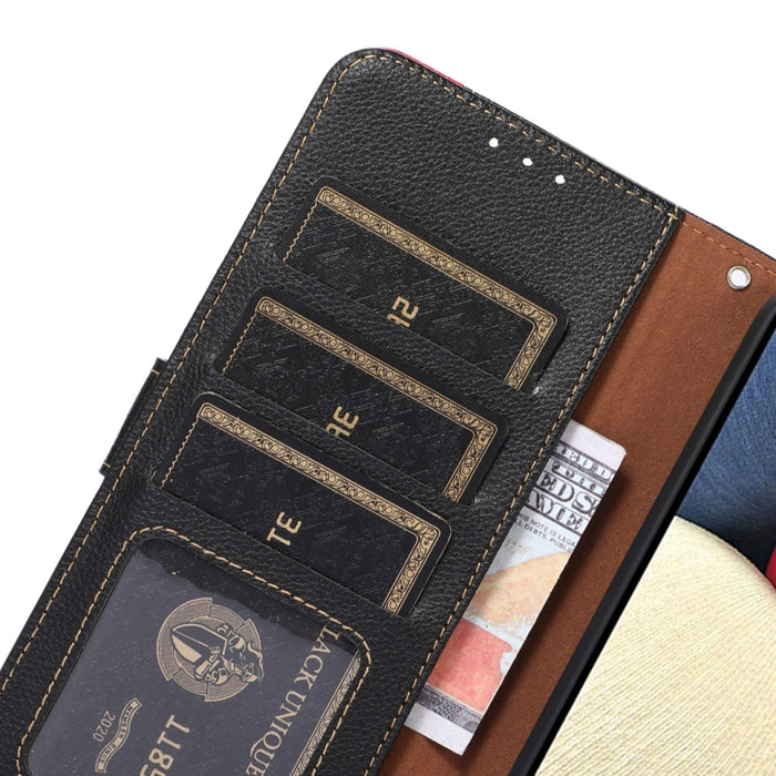KHAZNEH Funda para teléfono RFID de cuero con textura Litchi, For Xiaomi Poco F6 / Redmi Turbo 3, For Xiaomi Poco F6 Pro, For Xiaomi Redmi K70 5G / K70 Pro 5G, For Xiaomi Redmi A3, For Xiaomi Redmi Note 13 Pro 4G / POCO M6 Pro 4G                       ...