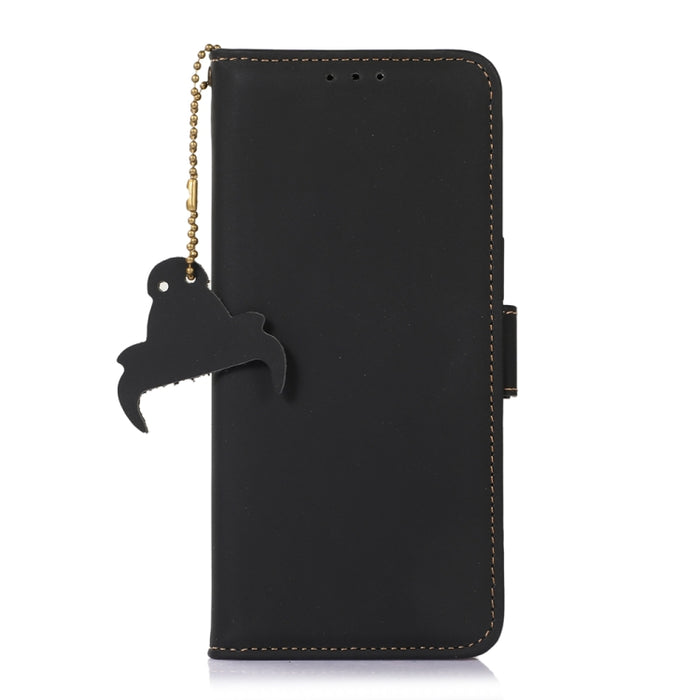 Estuche para teléfono de cuero RFID magnético de cuero genuino, For Xiaomi 13, For Xiaomi 13 Pro
