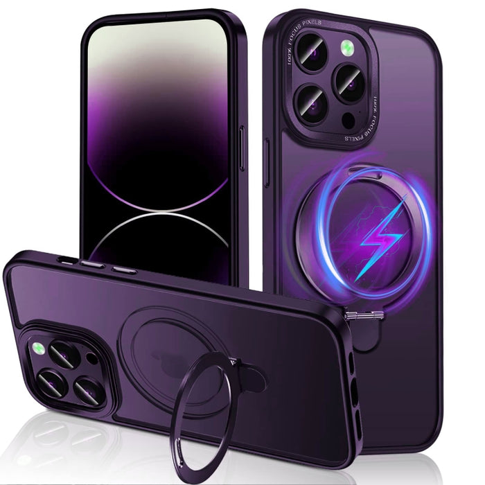 Estuche para teléfono 3 en 1 Skin Feel MagSafe Holder, For iPhone 14 Pro Max, For iPhone 14 Pro, For iPhone 14, For iPhone 14 Plus