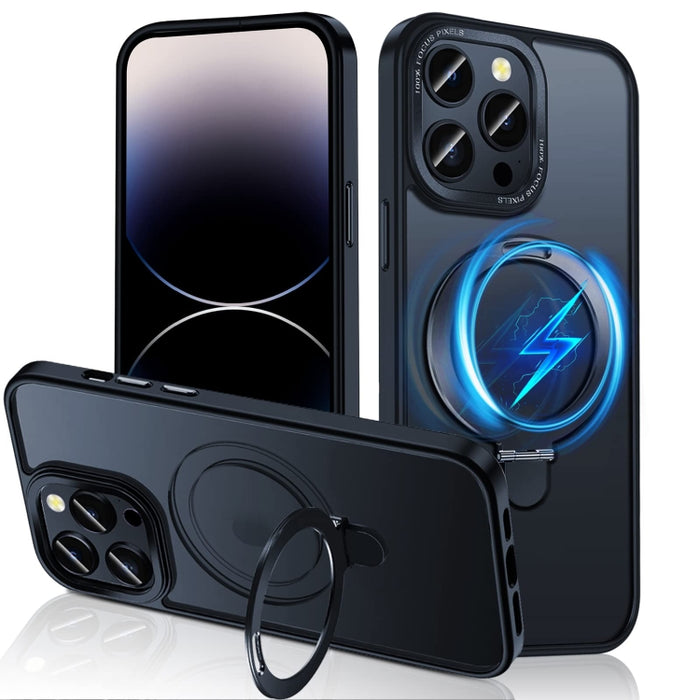 Estuche para teléfono 3 en 1 Skin Feel MagSafe Holder, For iPhone 14 Pro Max, For iPhone 14 Pro, For iPhone 14, For iPhone 14 Plus