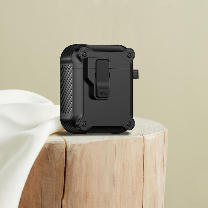 Estuche protector para auriculares Eagle a prueba de golpes con interruptor, For AirPods Pro 3, For AirPods Pro 2, For AirPods 3, For AirPods Pro, For AirPods 1 / 2
