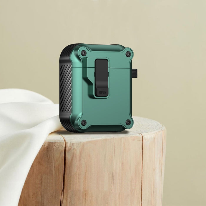 Estuche protector para auriculares Eagle a prueba de golpes con interruptor, For AirPods Pro 3, For AirPods Pro 2, For AirPods 3, For AirPods Pro, For AirPods 1 / 2