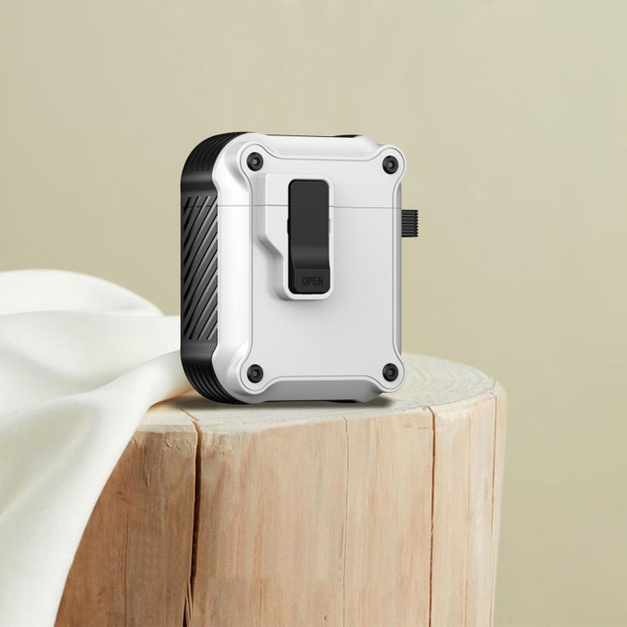 Estuche protector para auriculares Eagle a prueba de golpes con interruptor, For AirPods Pro 3, For AirPods Pro 2, For AirPods 3, For AirPods Pro, For AirPods 1 / 2