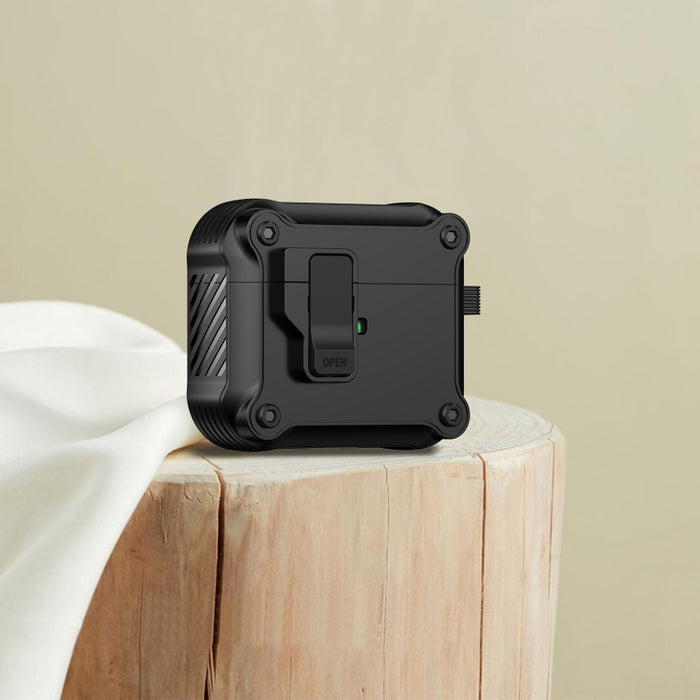 Estuche protector para auriculares Eagle a prueba de golpes con interruptor, For AirPods Pro 3, For AirPods Pro 2, For AirPods 3, For AirPods Pro, For AirPods 1 / 2