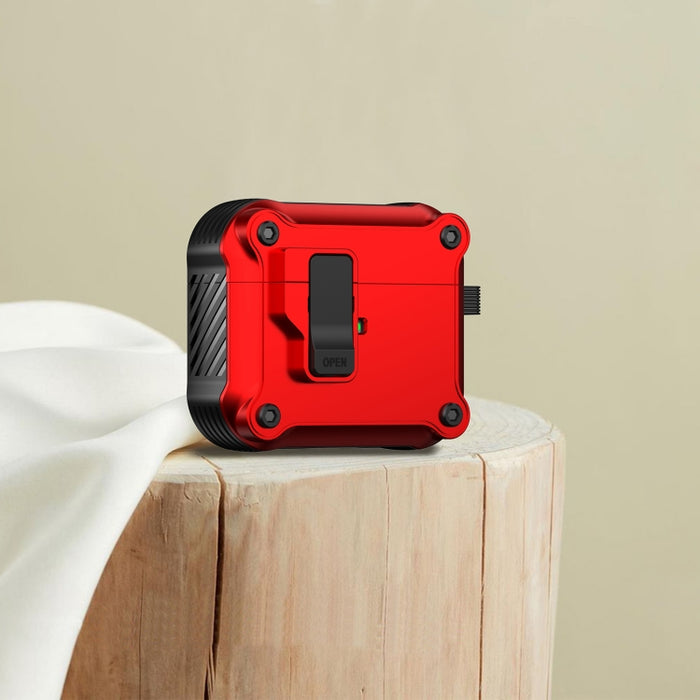 Estuche protector para auriculares Eagle a prueba de golpes con interruptor, For AirPods Pro 3, For AirPods Pro 2, For AirPods 3, For AirPods Pro, For AirPods 1 / 2