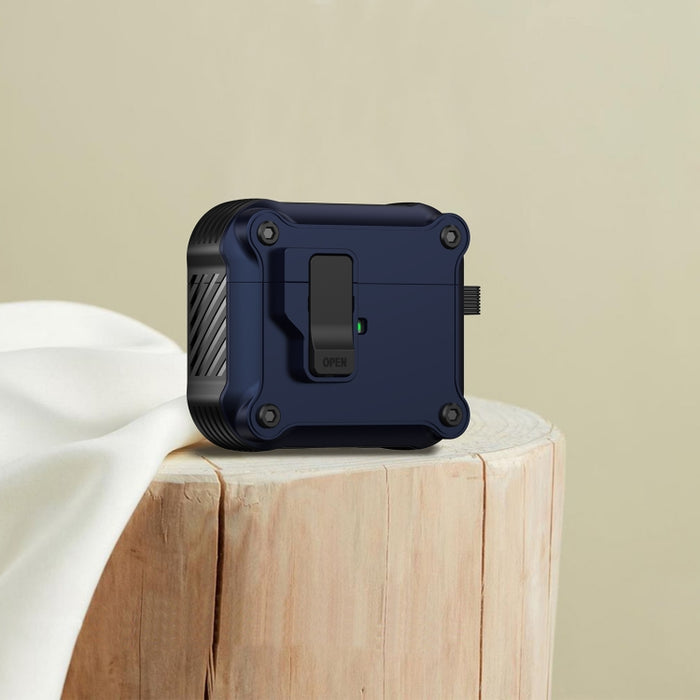 Estuche protector para auriculares Eagle a prueba de golpes con interruptor, For AirPods Pro 3, For AirPods Pro 2, For AirPods 3, For AirPods Pro, For AirPods 1 / 2