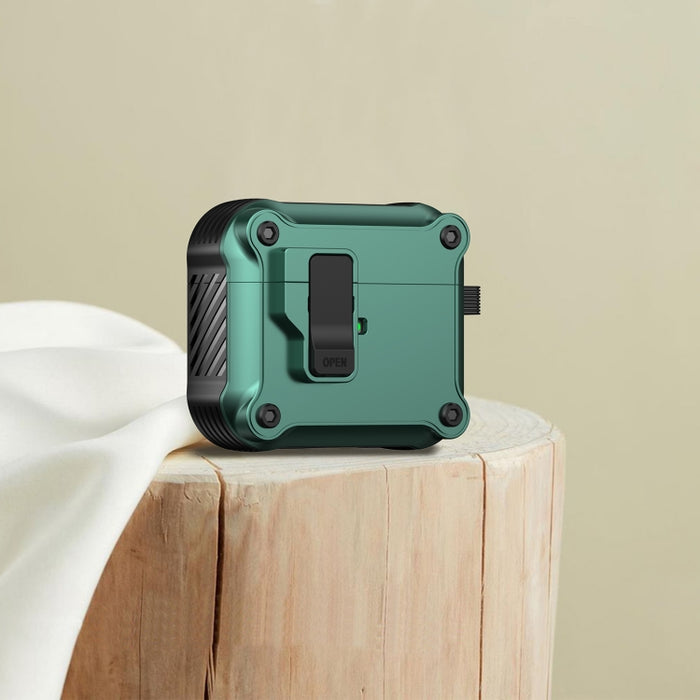 Estuche protector para auriculares Eagle a prueba de golpes con interruptor, For AirPods Pro 3, For AirPods Pro 2, For AirPods 3, For AirPods Pro, For AirPods 1 / 2