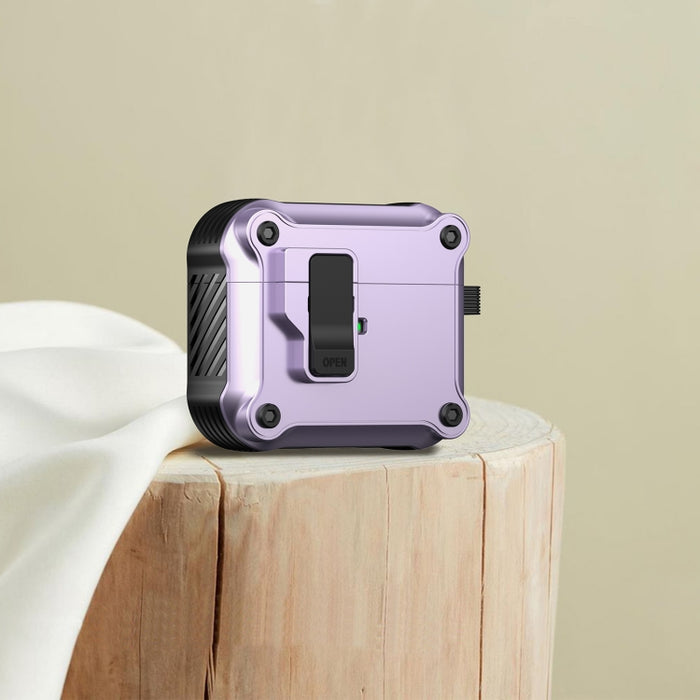 Estuche protector para auriculares Eagle a prueba de golpes con interruptor, For AirPods Pro 3, For AirPods Pro 2, For AirPods 3, For AirPods Pro, For AirPods 1 / 2