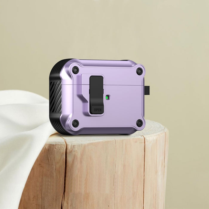Estuche protector para auriculares Eagle a prueba de golpes con interruptor, For AirPods Pro 3, For AirPods Pro 2, For AirPods 3, For AirPods Pro, For AirPods 1 / 2