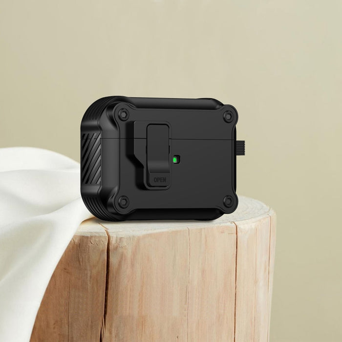 Estuche protector para auriculares Eagle a prueba de golpes con interruptor, For AirPods Pro 3, For AirPods Pro 2, For AirPods 3, For AirPods Pro, For AirPods 1 / 2