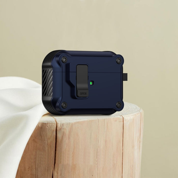 Estuche protector para auriculares Eagle a prueba de golpes con interruptor, For AirPods Pro 3, For AirPods Pro 2, For AirPods 3, For AirPods Pro, For AirPods 1 / 2