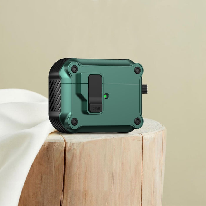 Estuche protector para auriculares Eagle a prueba de golpes con interruptor, For AirPods Pro 3, For AirPods Pro 2, For AirPods 3, For AirPods Pro, For AirPods 1 / 2