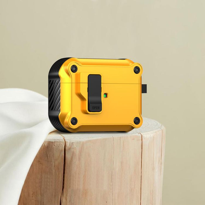 Estuche protector para auriculares Eagle a prueba de golpes con interruptor, For AirPods Pro 3, For AirPods Pro 2, For AirPods 3, For AirPods Pro, For AirPods 1 / 2