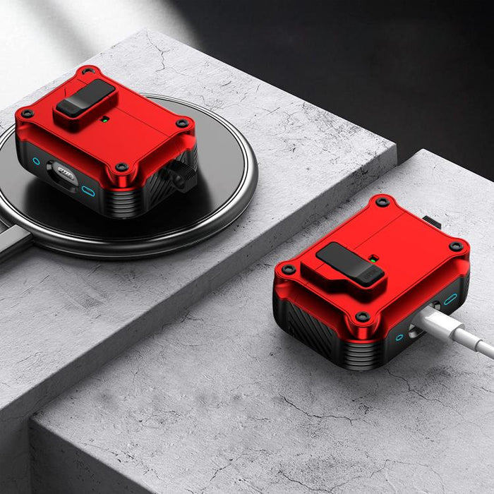Estuche protector para auriculares Eagle a prueba de golpes con interruptor, For AirPods Pro 3, For AirPods Pro 2, For AirPods 3, For AirPods Pro, For AirPods 1 / 2