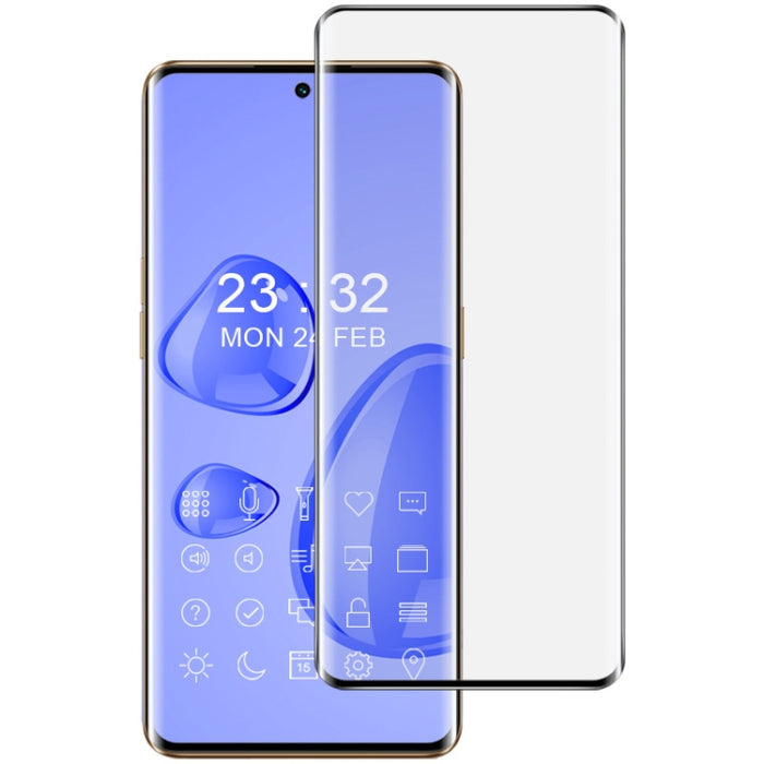 Película de vidrio templado de pantalla completa curva imak 3D, For OPPO Reno9 5G/Reno9 Pro 5G/Reno9 Pro+ 5G, For Realme 10 Pro+ 5G, For Xiaomi 13 Pro 5G