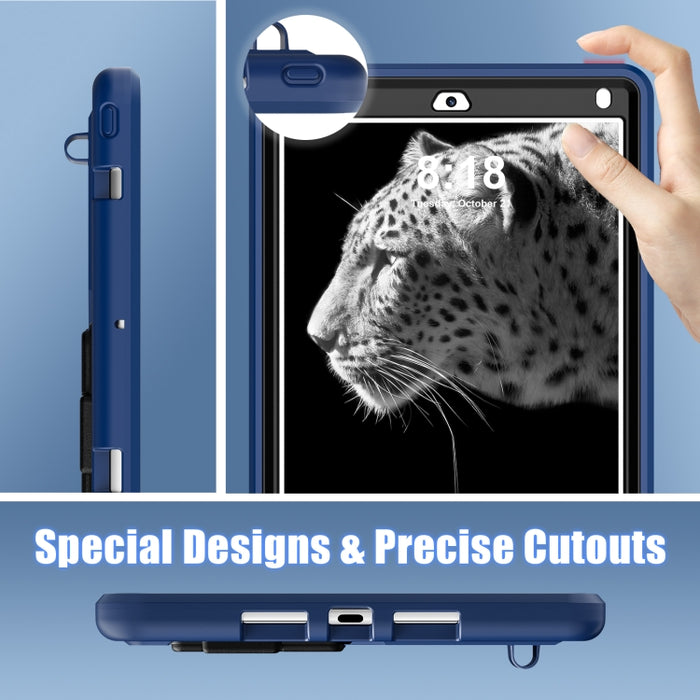 Funda protectora para tableta a prueba de golpes de silicona + PC, For iPad 9.7 2018/2017 / Pro 9.7 2016 / Air 2, For iPad 10th Gen 10.9 2022, For iPad 10.2 2021 / 2020 / 2019