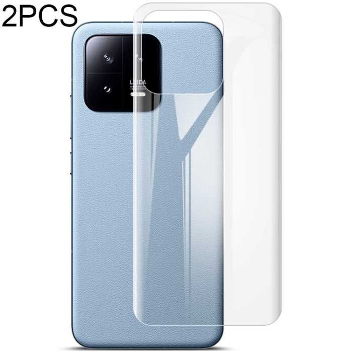 2 uds imak Protector de pantalla completa curvo película de hidrogel Protector trasero, For Xiaomi 13 5G, For Xiaomi 13 Pro 5G