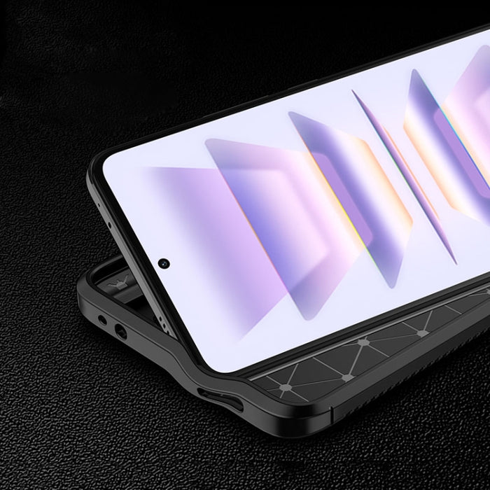 Funda de teléfono TPU a prueba de golpes con textura de fibra de carbono, For Xiaomi Redmi K60, For Xiaomi Redmi K60 Pro, For Xiaomi Redmi K60E