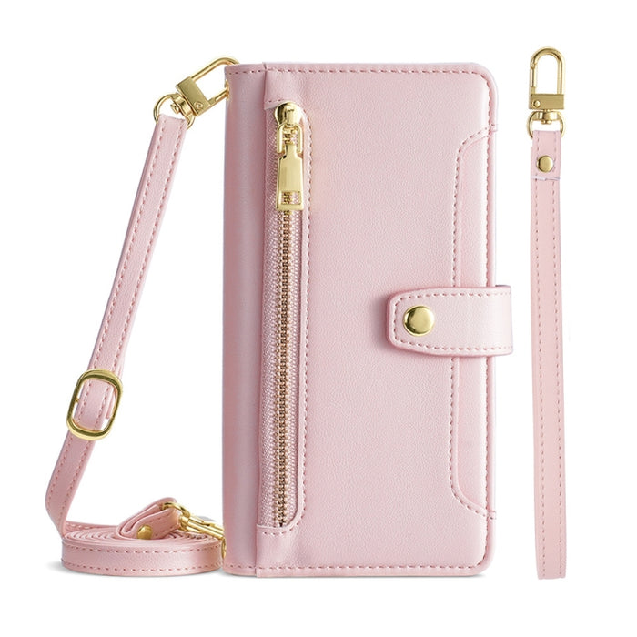 Estuche para teléfono de cuero con cremallera cruzada con textura de oveja, For Huawei P50, For Huawei P Smart Z / Enjoy 10 Plus, For Huawei Nova 10 Pro, For Huawei Mate 50, For Huawei Nova 10 SE, For Meizu Note 9, For Nokia C21 Plus, For Nokia X30 5G ...