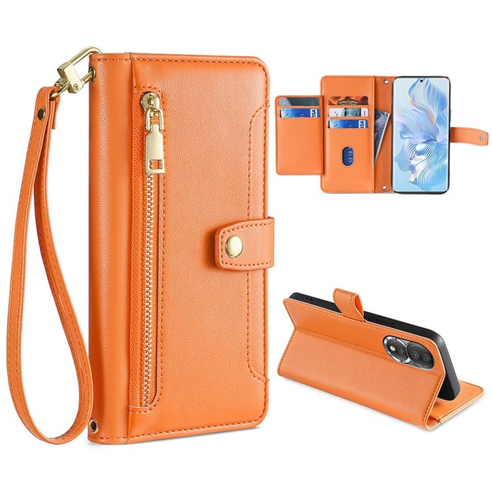 Estuche para teléfono de cuero con cremallera cruzada con textura de oveja, For Huawei P50, For Huawei P Smart Z / Enjoy 10 Plus, For Huawei Nova 10 Pro, For Huawei Mate 50, For Huawei Nova 10 SE, For Meizu Note 9, For Nokia C21 Plus, For Nokia X30 5G ...