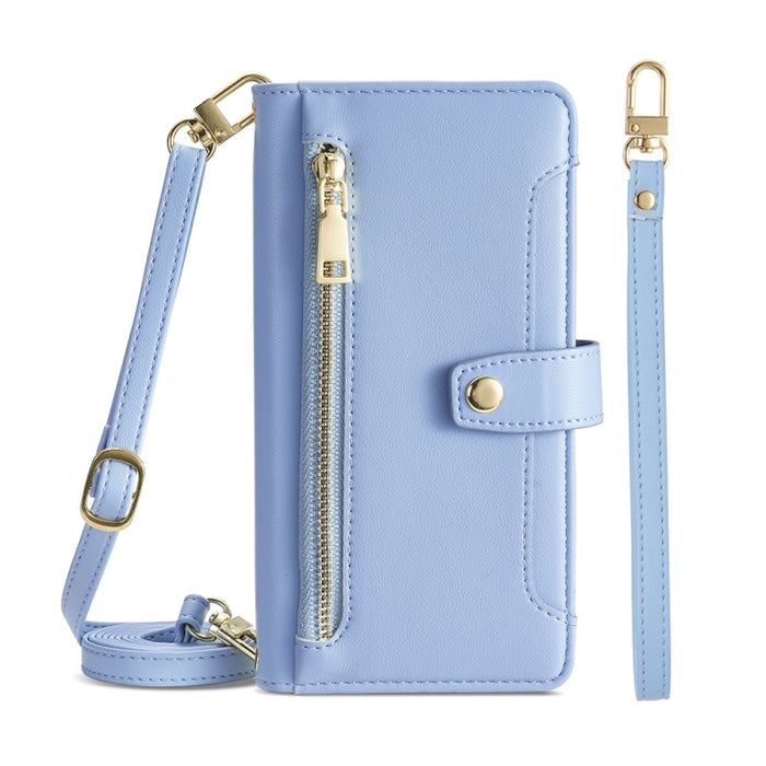 Estuche para teléfono de cuero con cremallera cruzada con textura de oveja, For Huawei P50, For Huawei P Smart Z / Enjoy 10 Plus, For Huawei Nova 10 Pro, For Huawei Mate 50, For Huawei Nova 10 SE, For Meizu Note 9, For Nokia C21 Plus, For Nokia X30 5G ...